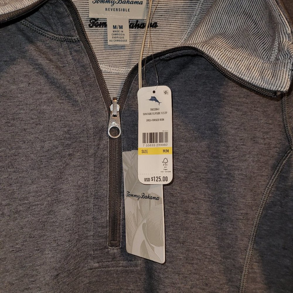 Tommy Bahama Sun Fade Reversible Flipsize 1/2 Zip